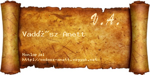 Vadász Anett névjegykártya