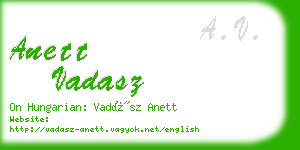 anett vadasz business card